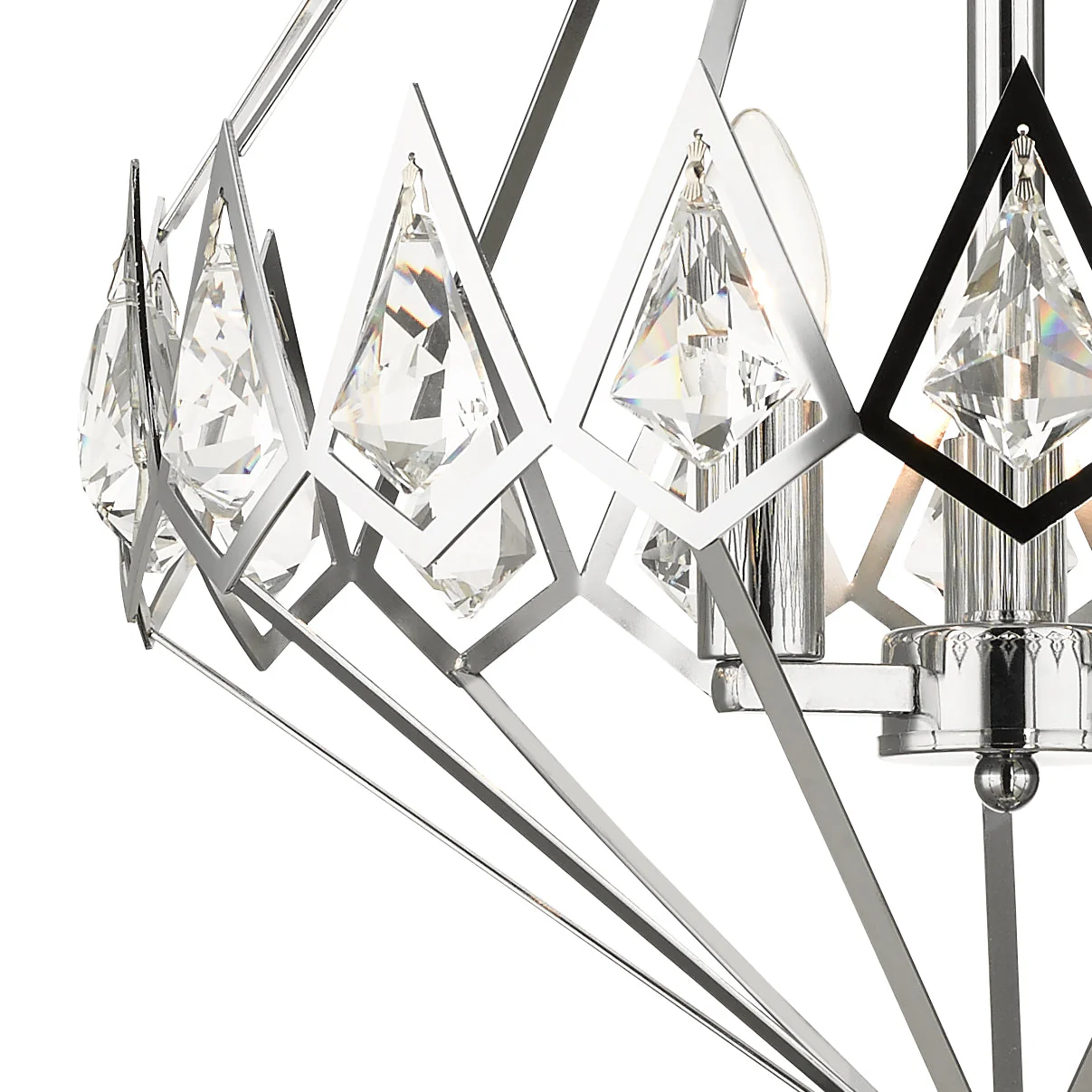 Paragon Crystal Pendant 3Lt Polished Chrome - Image 5