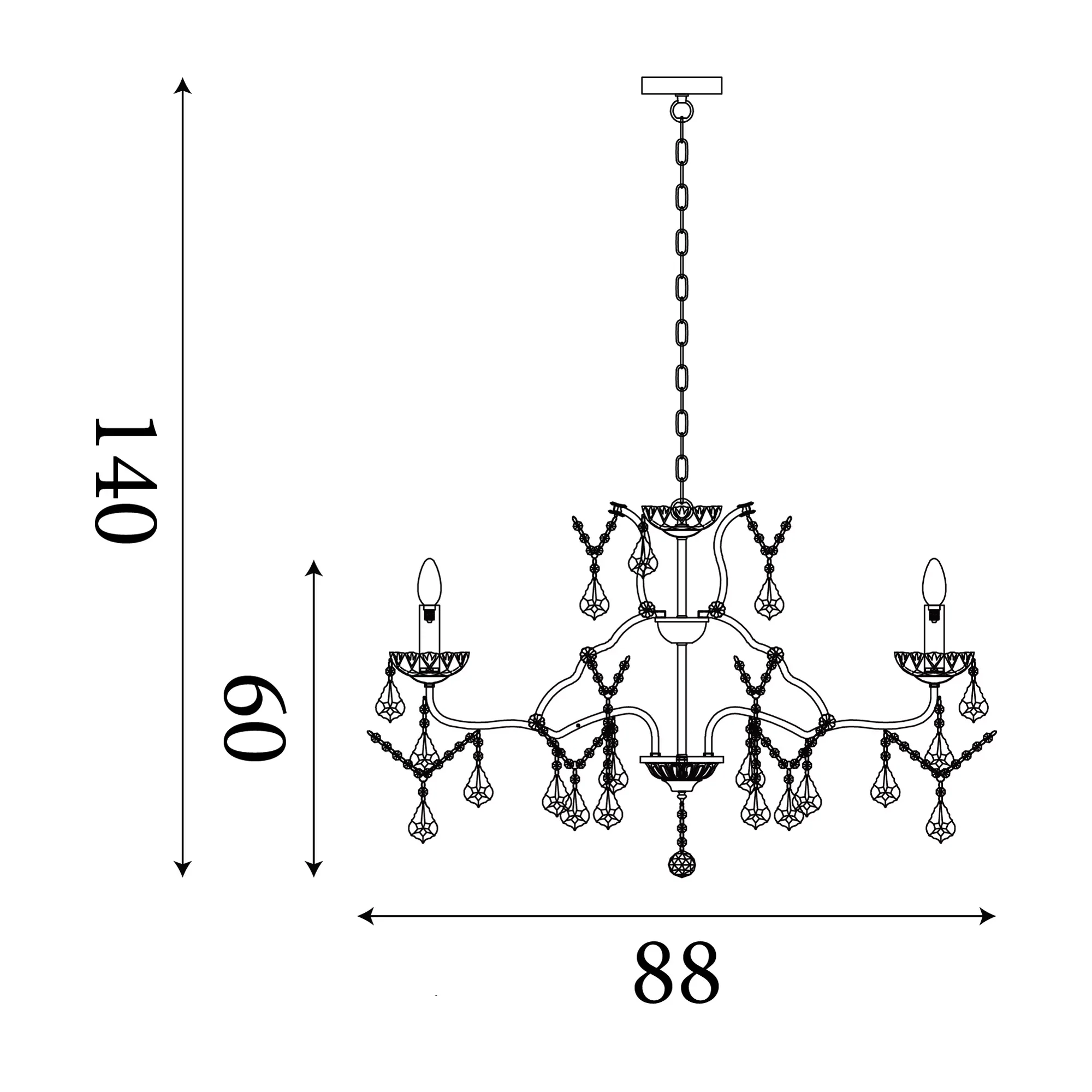 Paris 6/8/12Lt Chandelier- Antique Brass/ Satin Silver Finishes - Image 10