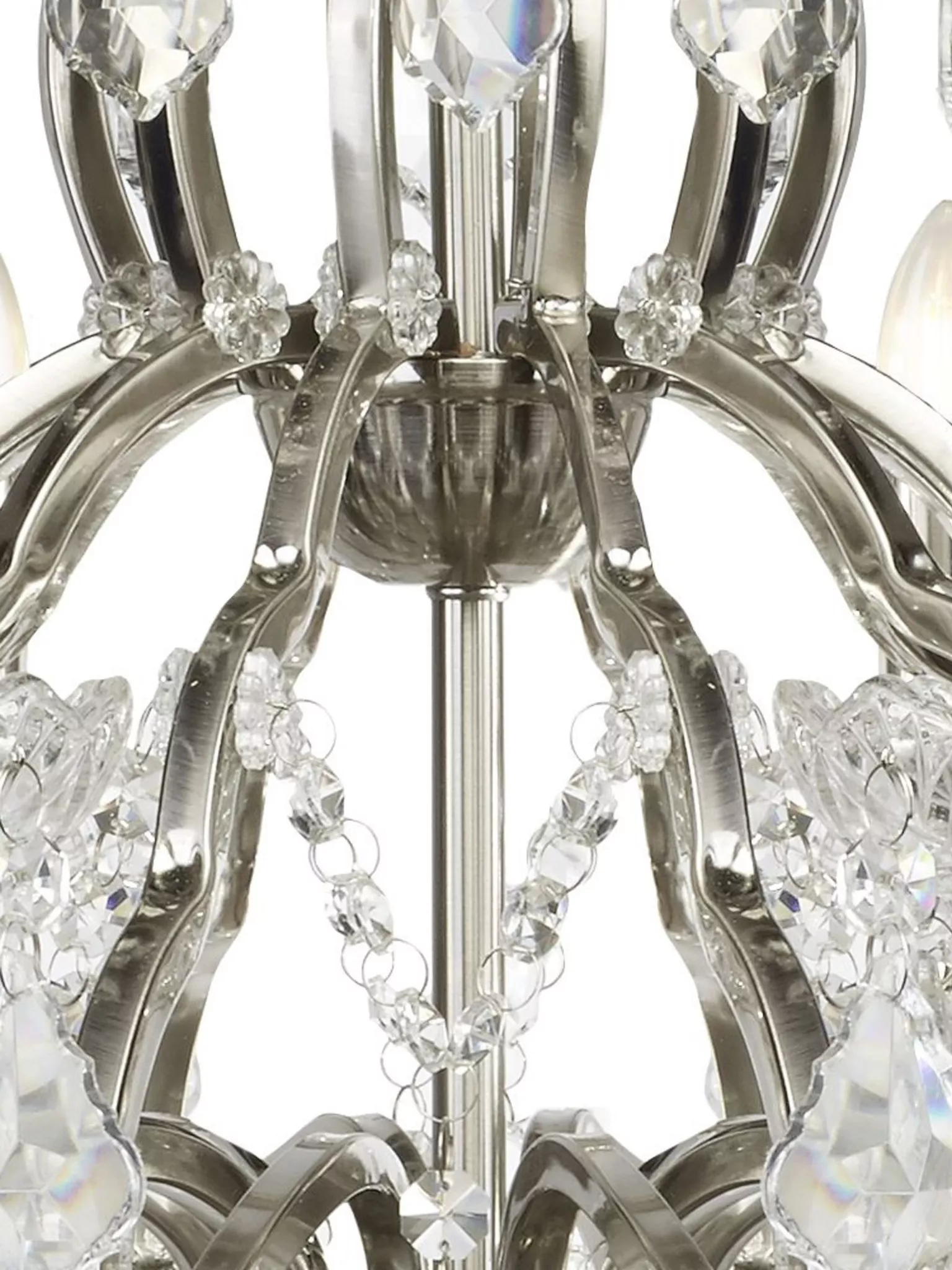 Paris 6/8/12Lt Chandelier- Antique Brass/ Satin Silver Finishes - Image 12
