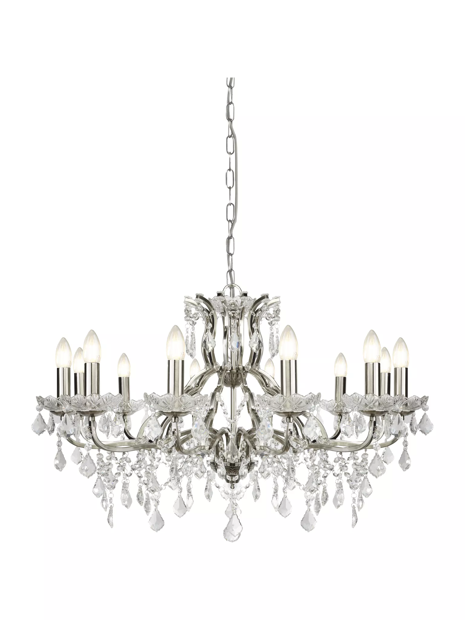 Paris 6/8/12Lt Chandelier- Antique Brass/ Satin Silver Finishes - Image 13