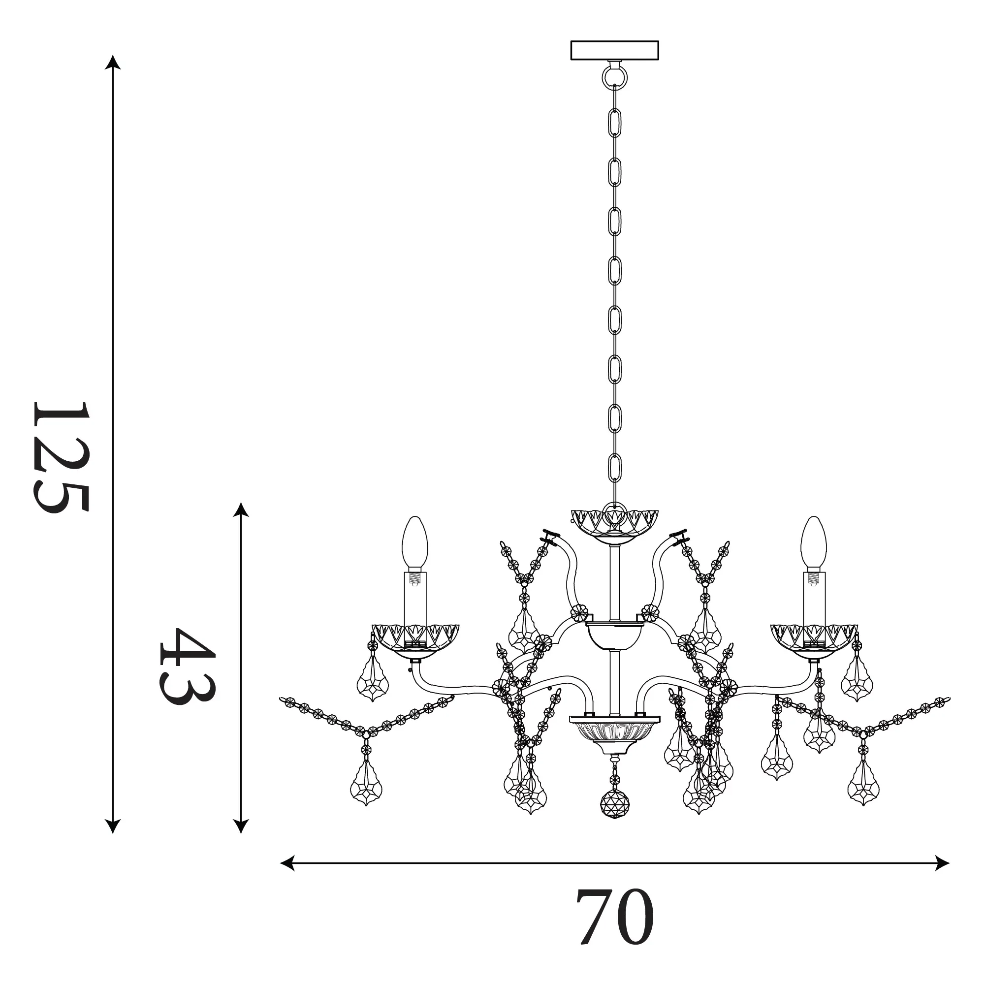 Paris 6/8/12Lt Chandelier- Antique Brass/ Satin Silver Finishes - Image 17