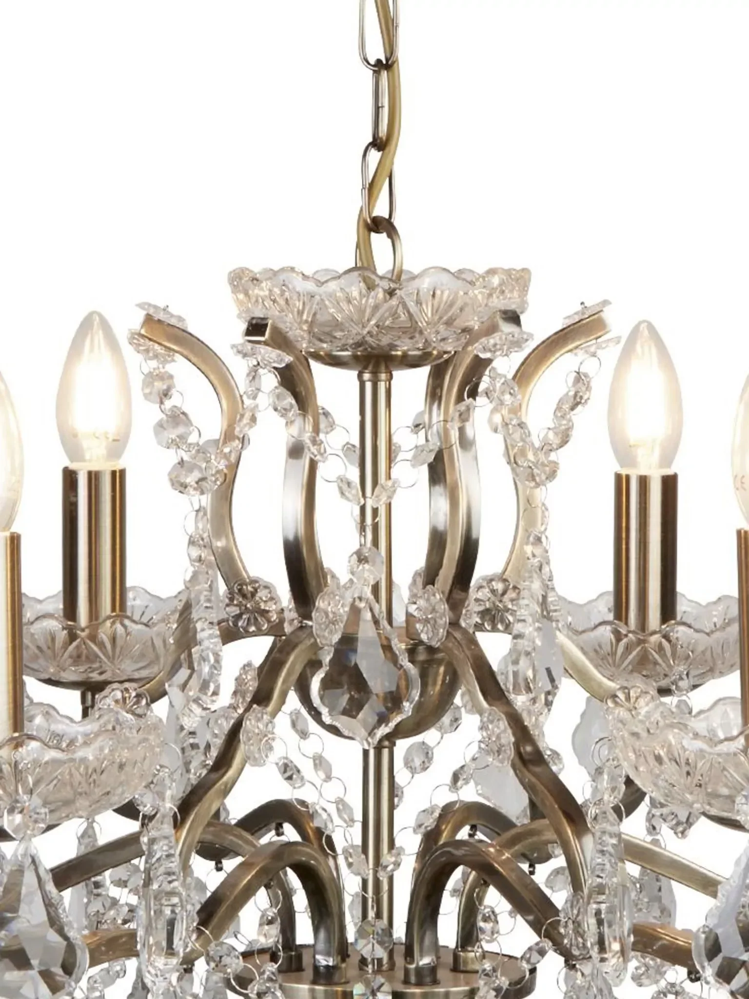Paris 6/8/12Lt Chandelier- Antique Brass/ Satin Silver Finishes - Image 22