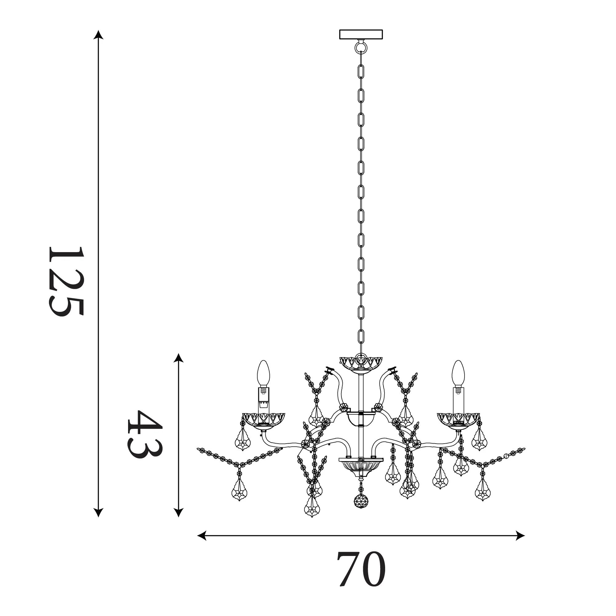 Paris 6/8/12Lt Chandelier- Antique Brass/ Satin Silver Finishes - Image 24