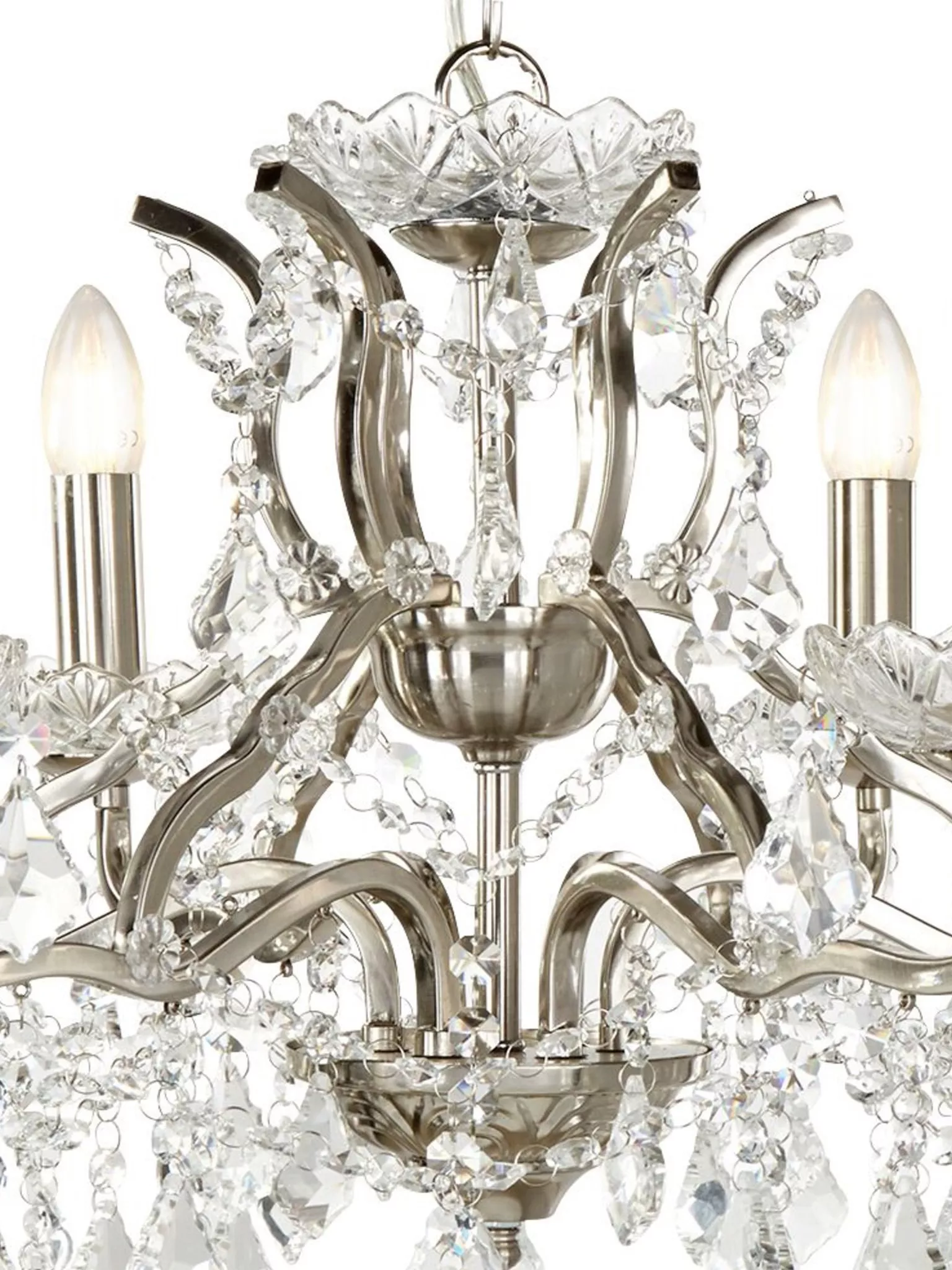 Paris 6/8/12Lt Chandelier- Antique Brass/ Satin Silver Finishes - Image 27