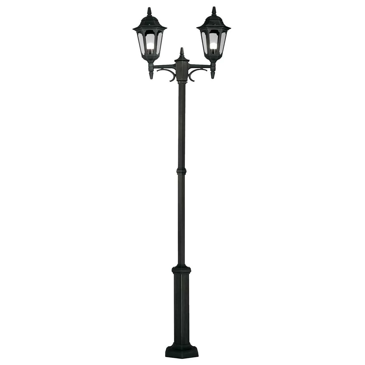 Parish 1/2Lt Lamp Post - Black IP44  E27 - Image 2
