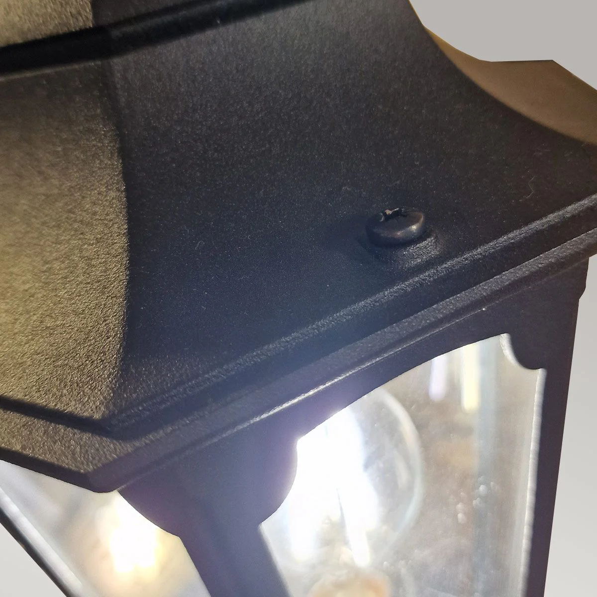Parish 1/2Lt Lamp Post - Black IP44  E27 - Image 3
