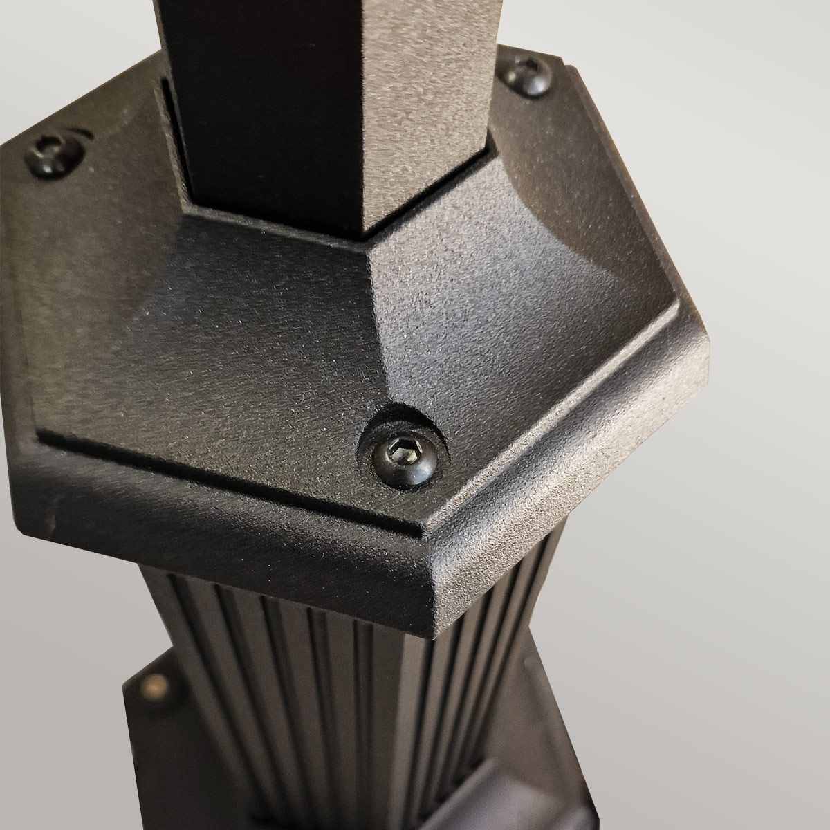 Parish 1/2Lt Lamp Post - Black IP44  E27 - Image 5