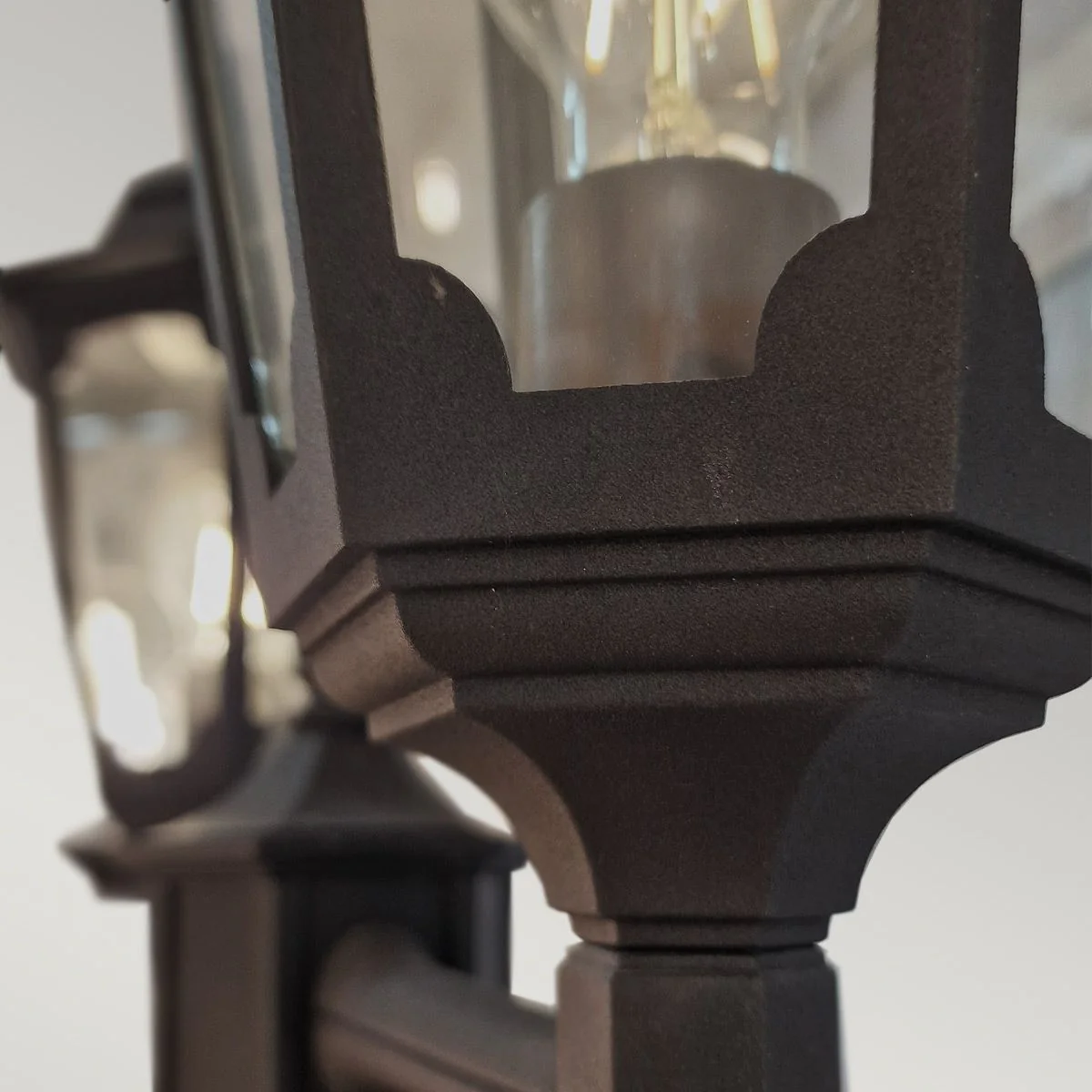 Parish 1/2Lt Lamp Post - Black IP44  E27 - Image 8