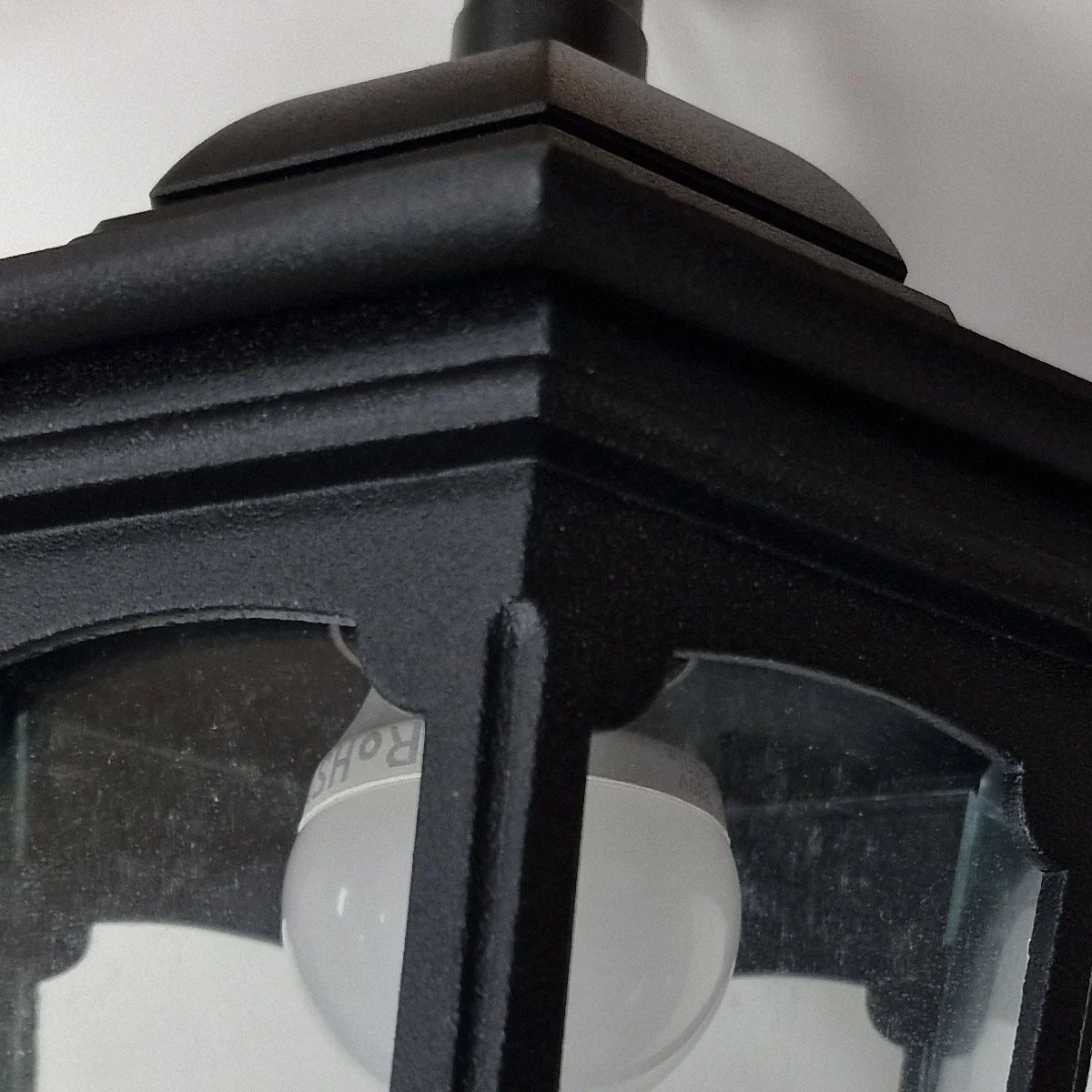 Parish 1 Light Chain Lantern - Black IP44 E27 - Image 6