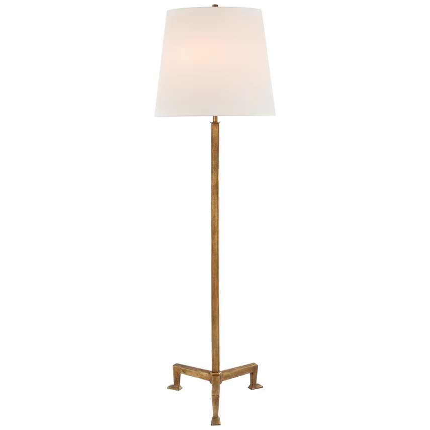 Parish Floor Lamp- Gilded Iron/ Aged Iron - Image 2