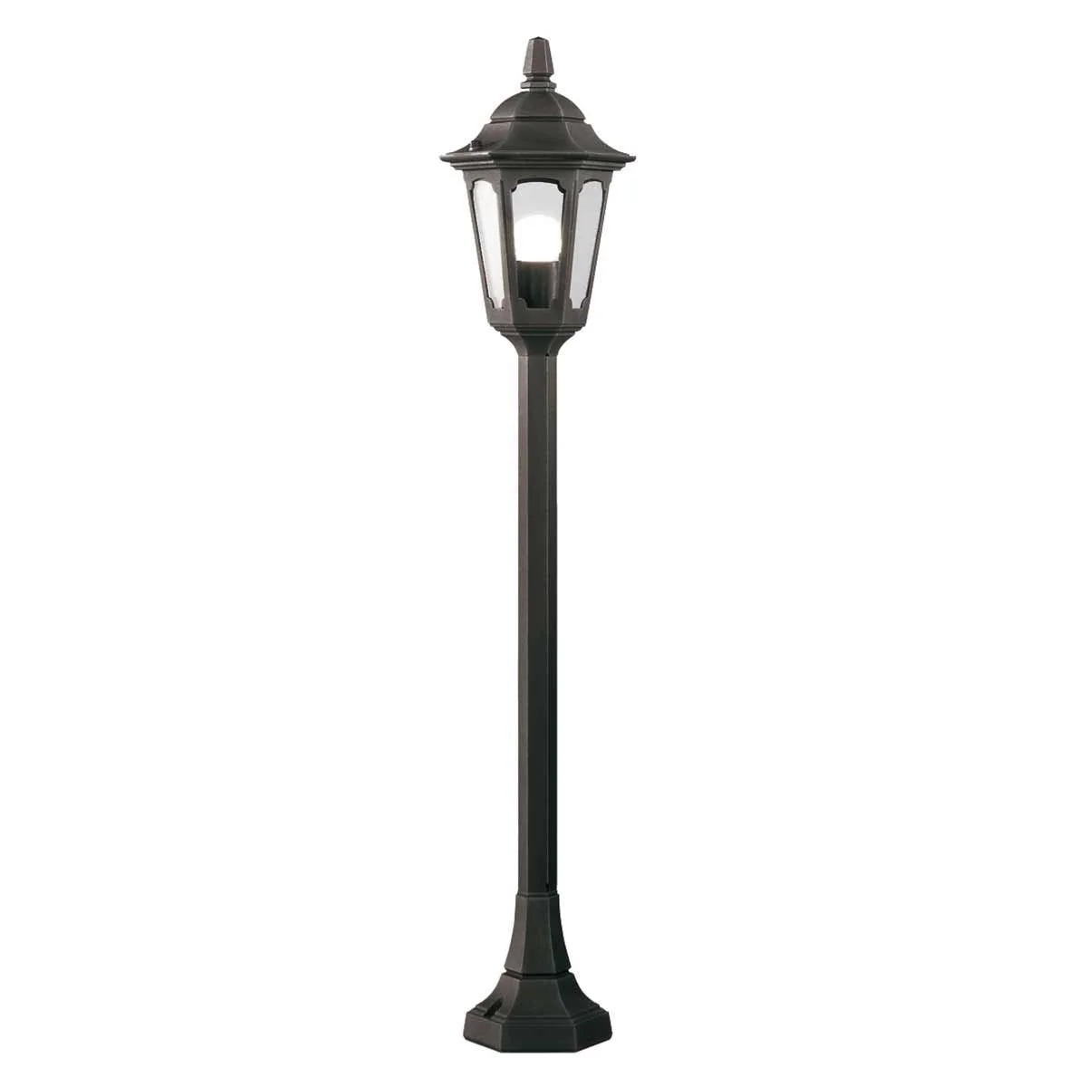Parish Medium/Large 1 Light Pillar - Black IP44 E27 - Image 2