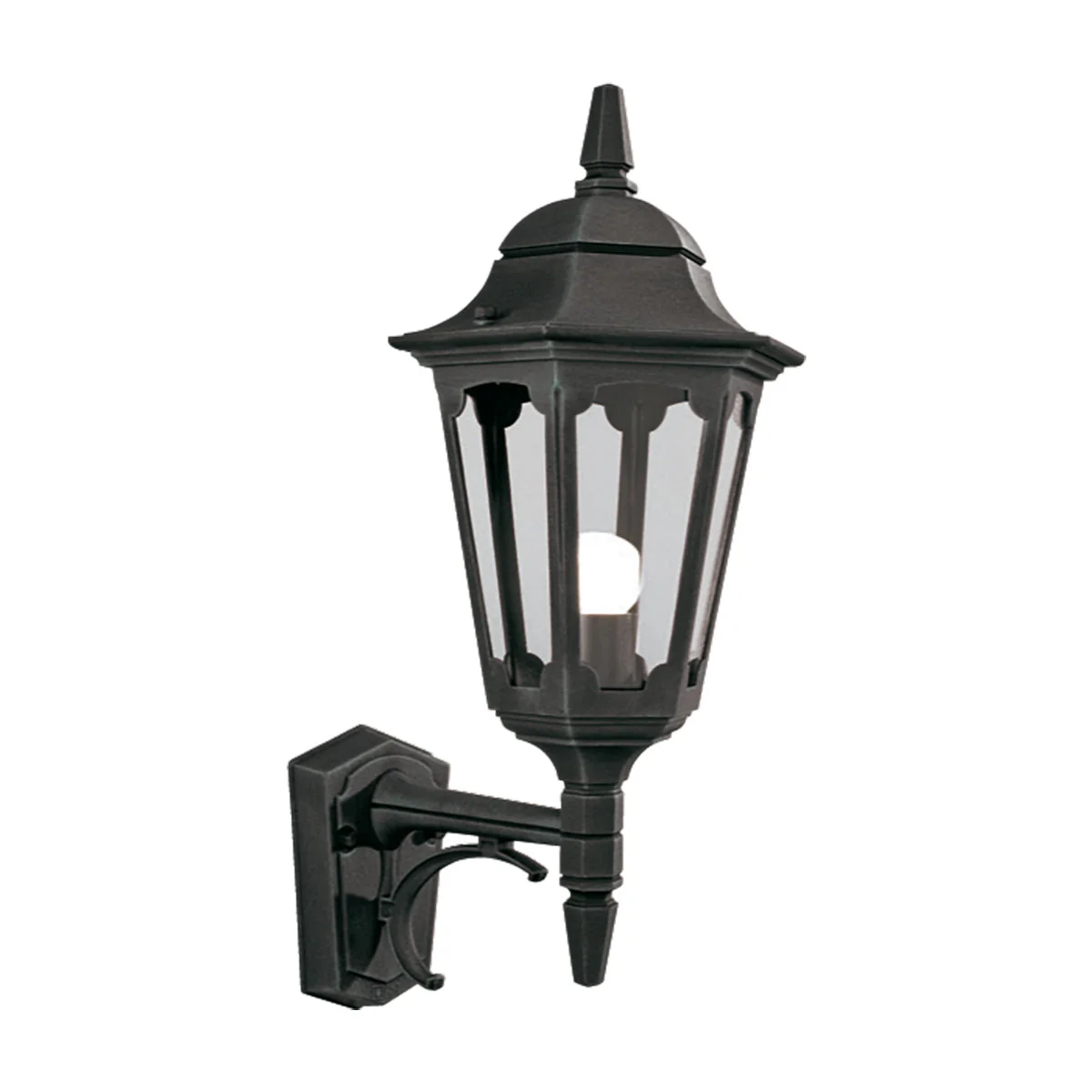 Parish Small/Large & Up/Down Wall Lantern - Black Finish - Image 4