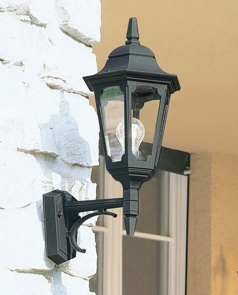 Parish Small/Large & Up/Down Wall Lantern - Black Finish - Image 5