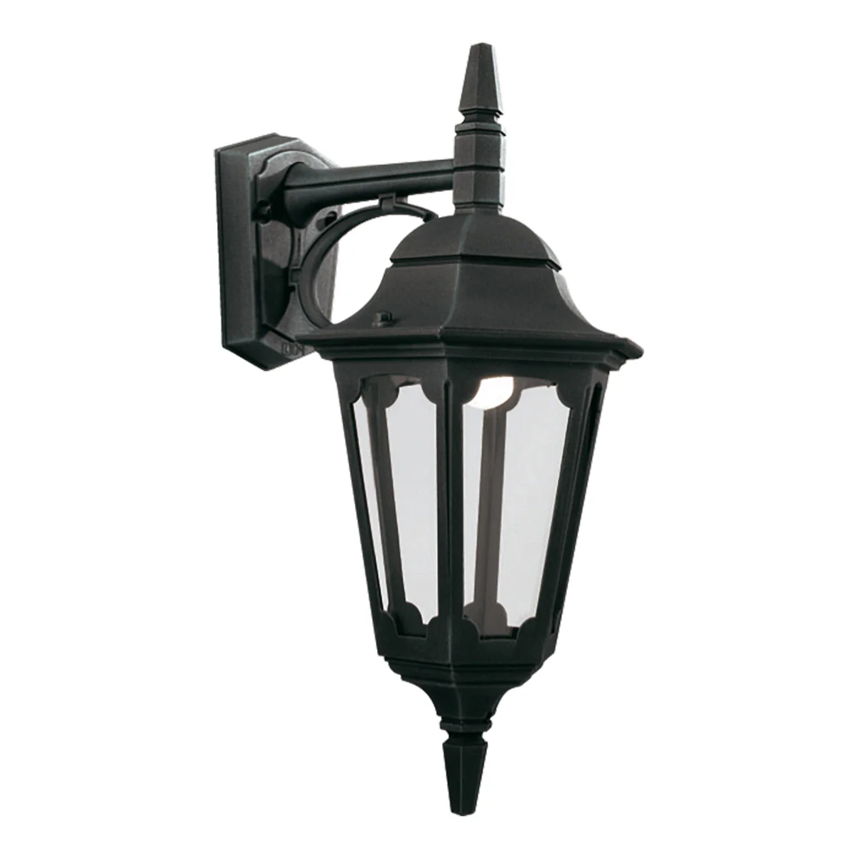 Parish Small/Large & Up/Down Wall Lantern - Black Finish - Image 6