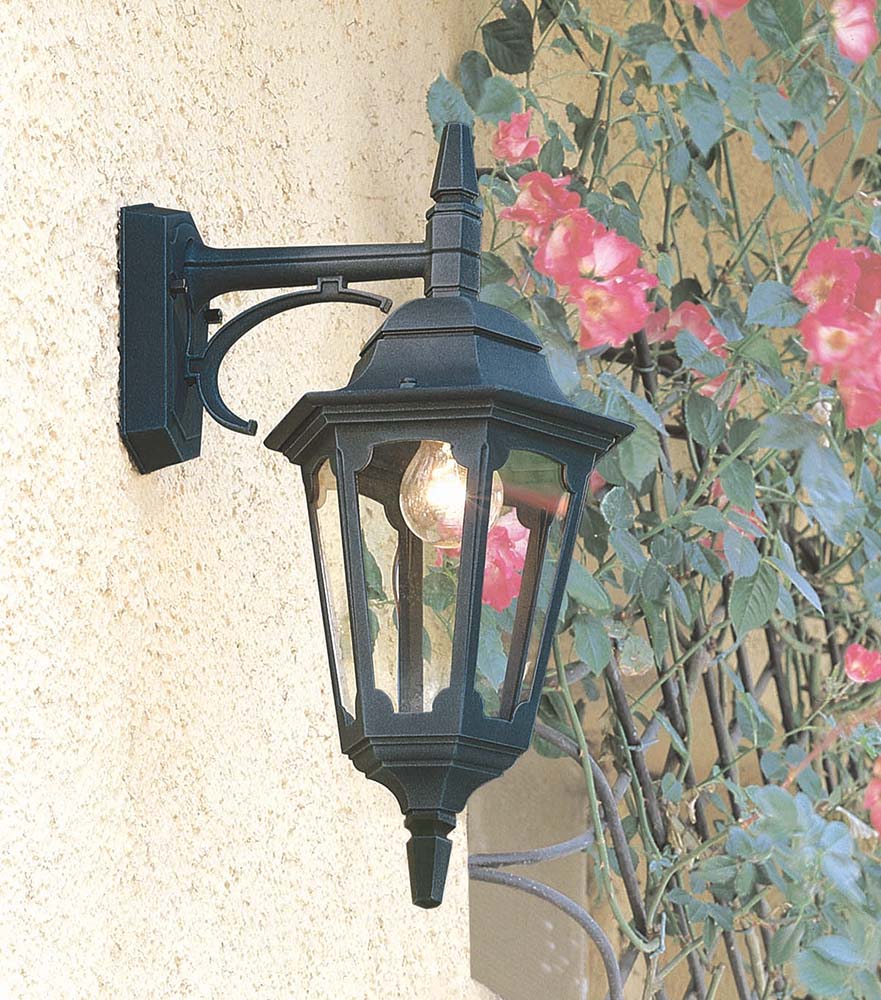 Parish Small/Large & Up/Down Wall Lantern - Black Finish - Image 7