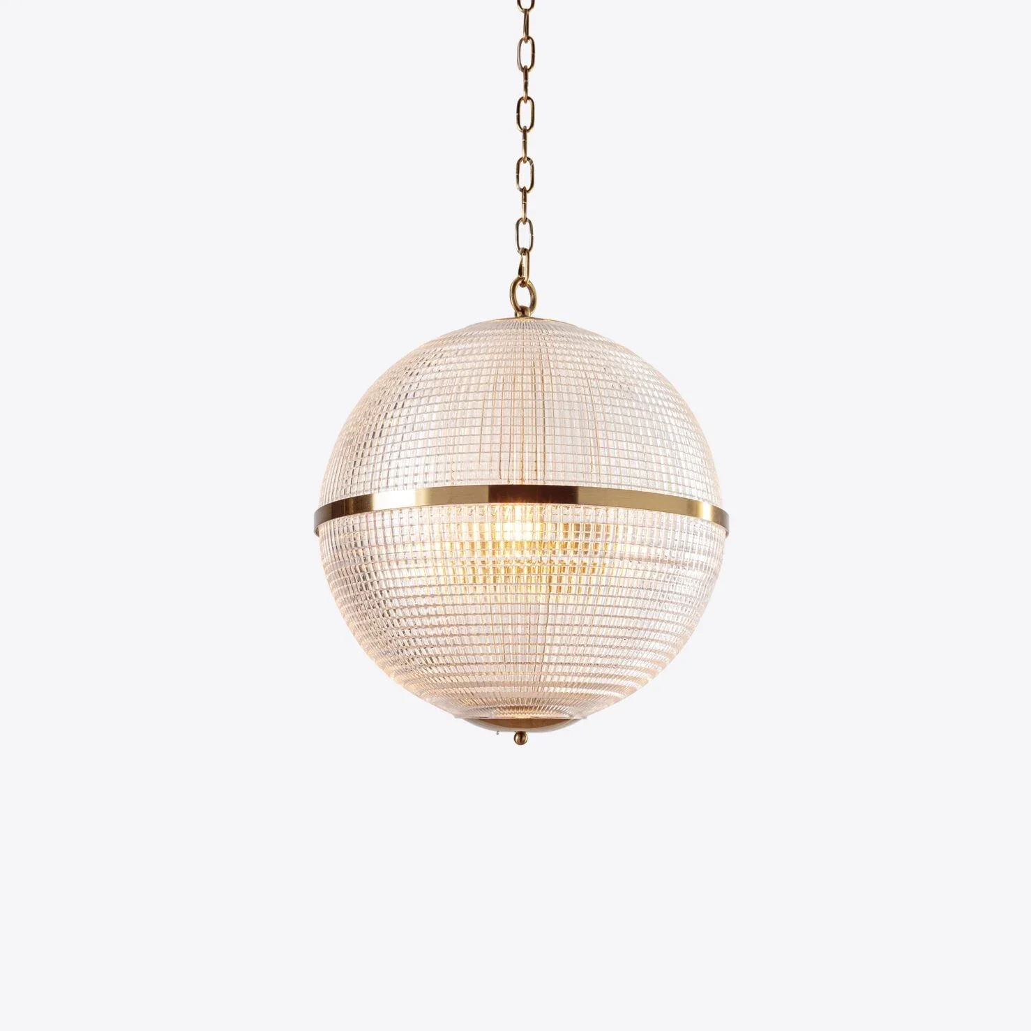 Parisian 4Lt Globe Pendant - Clear Brass - Image 2