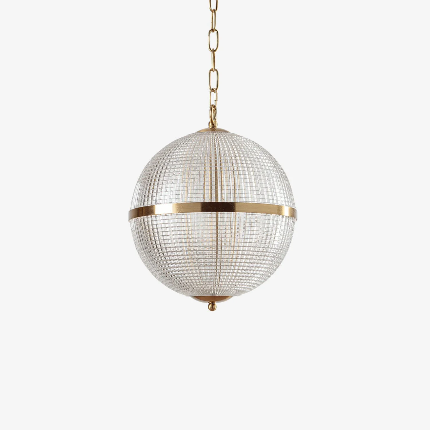 Parisian 4Lt Globe Pendant - Clear Brass - Image 9