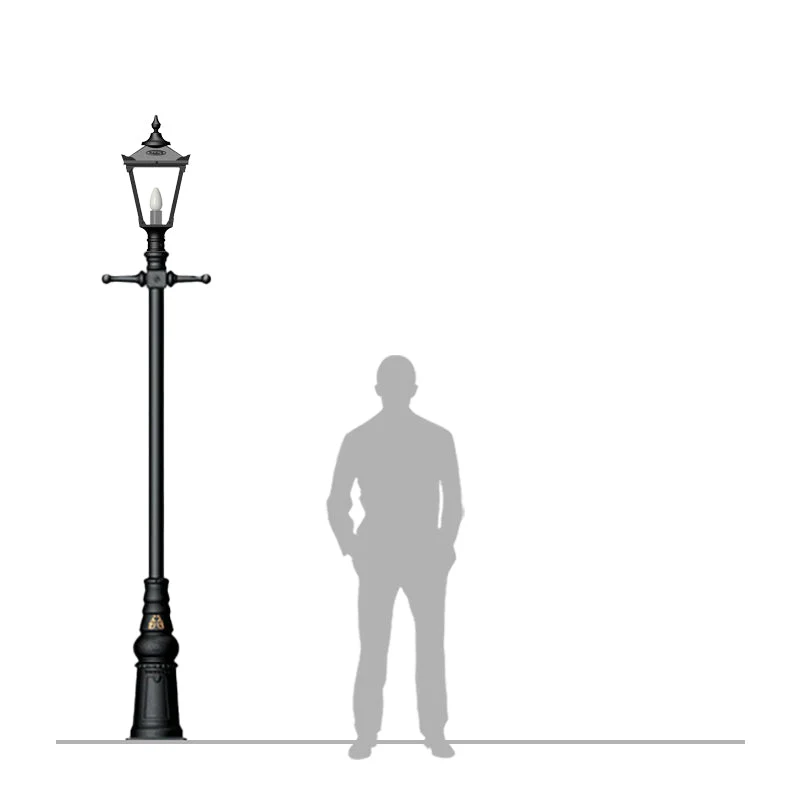 Parkdale 1Lt Lamp Post - Cast Iron - Image 8