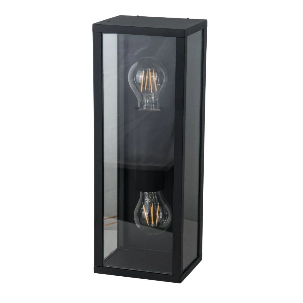Parker IP44 Black Wall Light - One Light and Two Light - Image 2