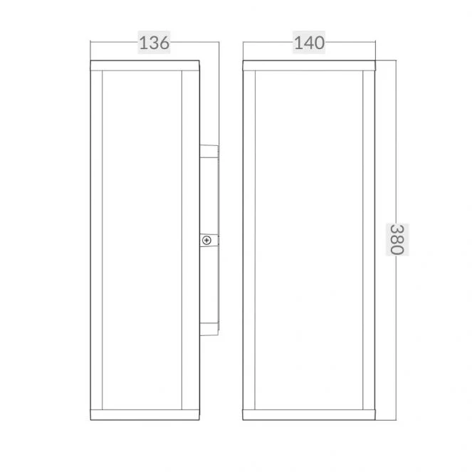 Parker IP44 Black Wall Light - One Light and Two Light - Image 4