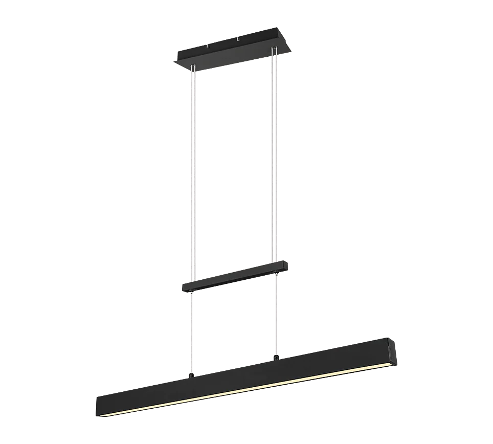 Paros Pendant- Black/ Aluminium Finish - Image 2