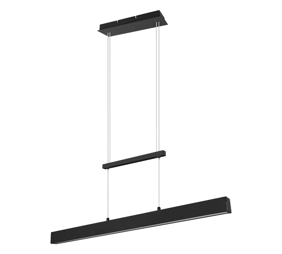 Paros Pendant- Black/ Aluminium Finish - Image 6