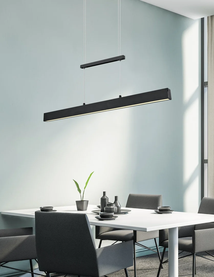 Paros Pendant- Black/ Aluminium Finish - Image 8