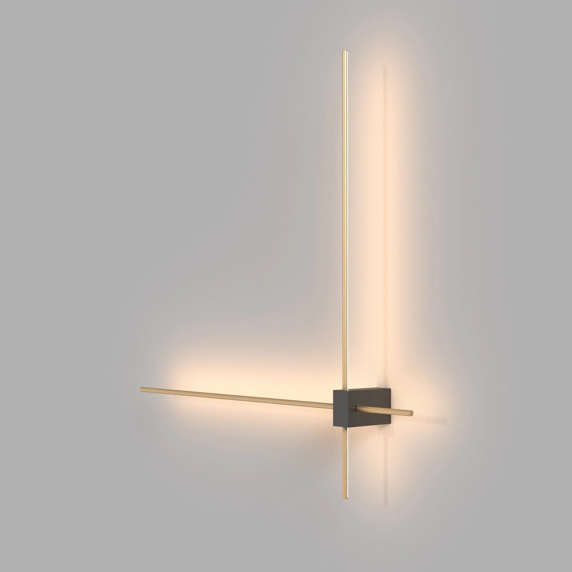 Pars Indoor LED Wall Light - Various Style & Black With Gold Finish - Image 12
