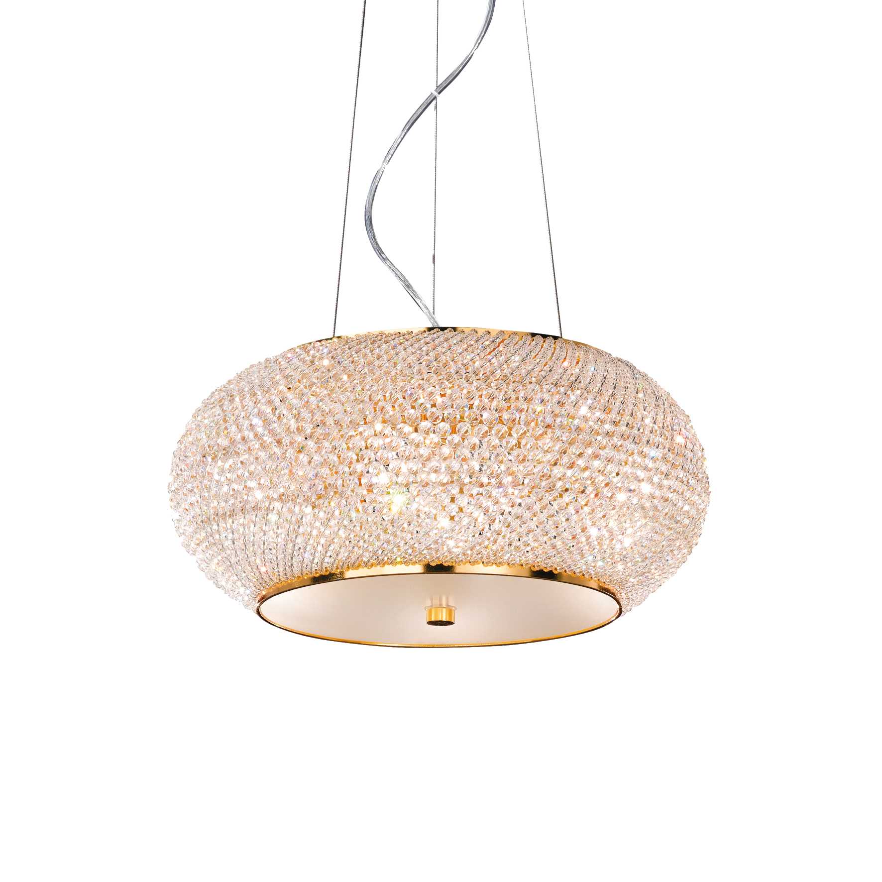 Pasha Centre Ceiling Light Fitting - Chrome/Gold Finish - Image 2