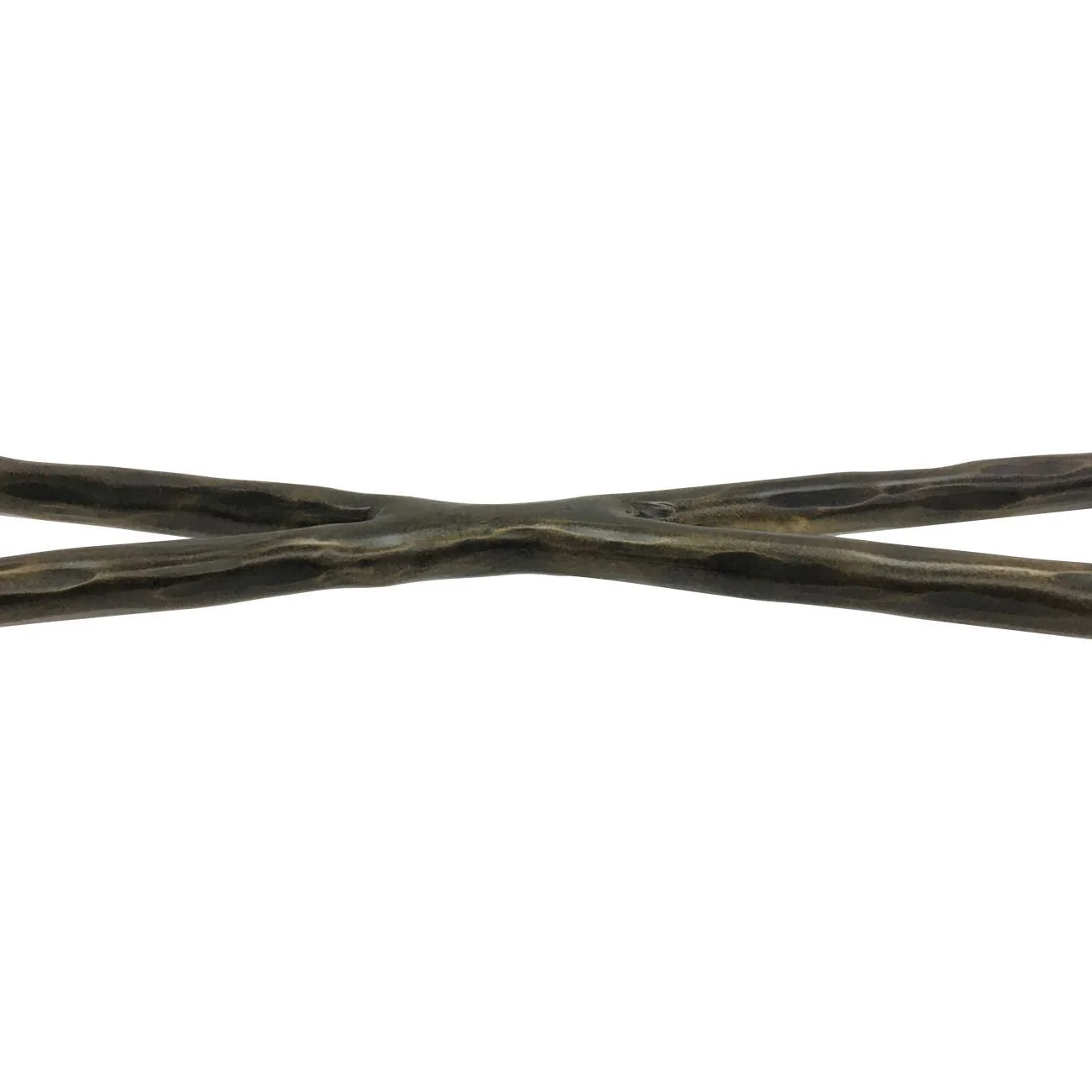 Patterdale Hand Forged Small/Large Console Table - White/Dark Bronze & Glass Top Finish - Image 10