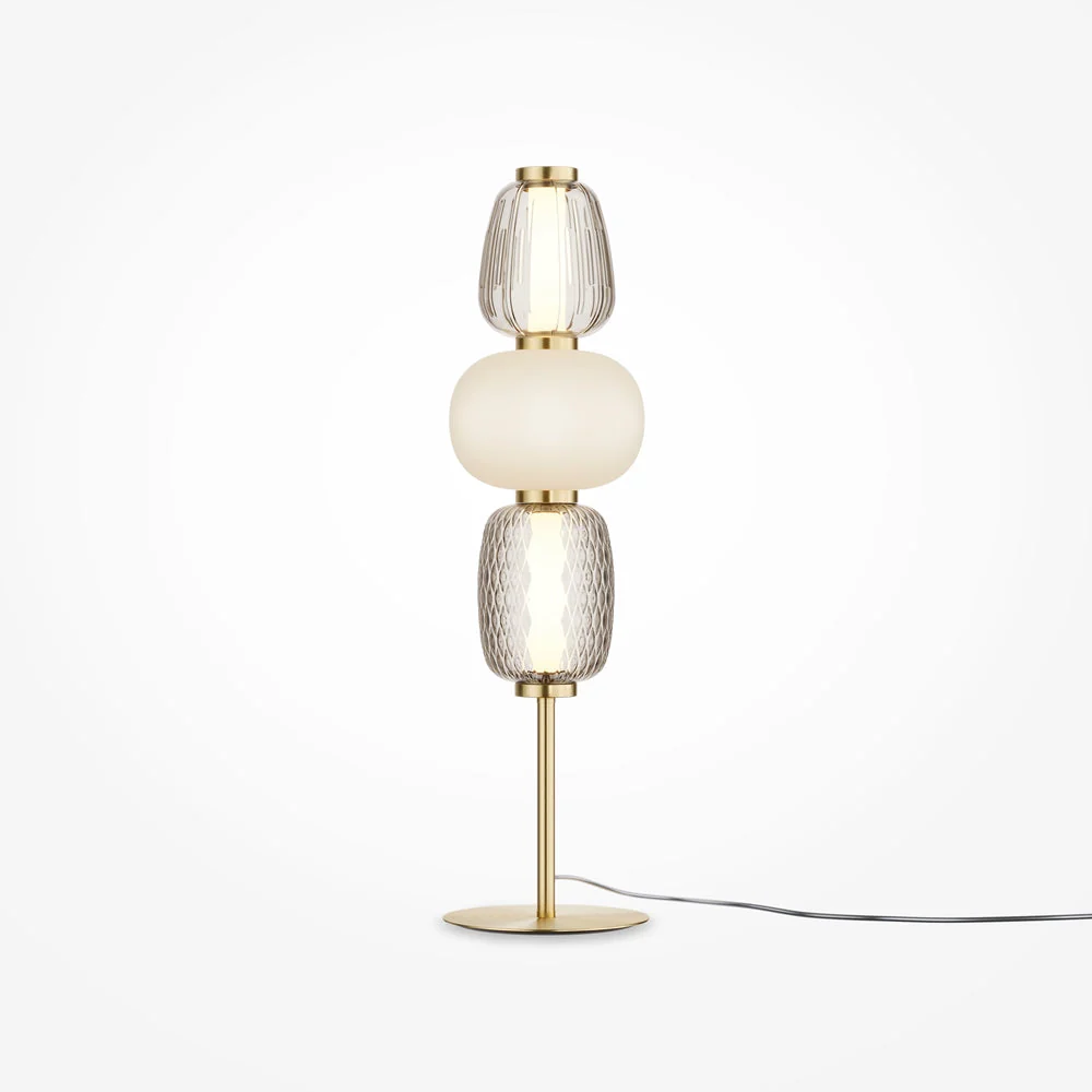 Pattern Table Lamp- Chrome/ Gold Fitting - Image 2