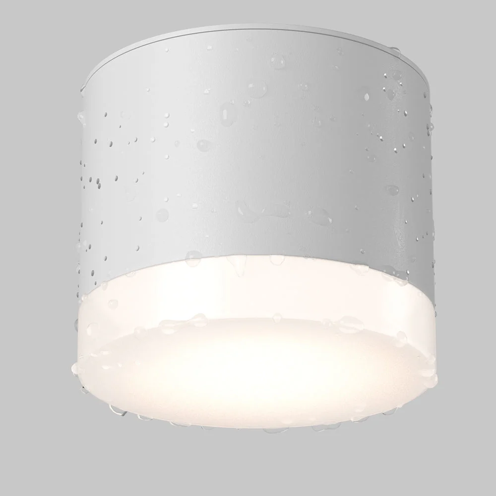 Pauline Flush Spotlight IP44 - White/Black - Image 4