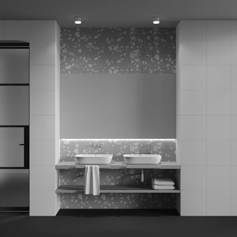 Pauline Flush Spotlight IP44 - White/Black - Image 5