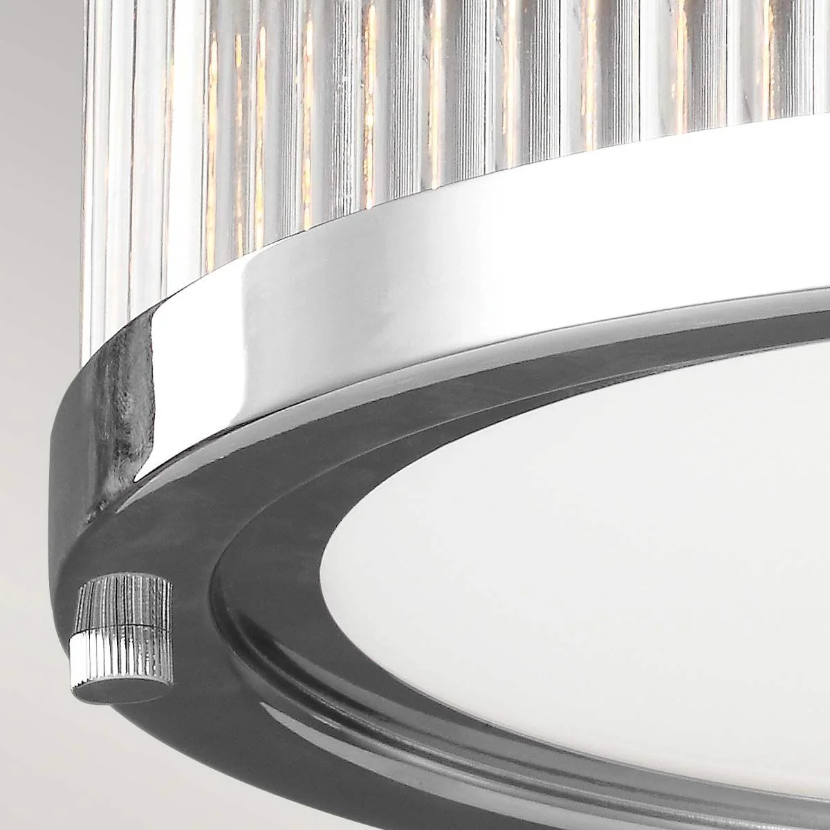 Paulson 2/3Lt Flush Ceiling Light IP44 – Chrome - Image 3