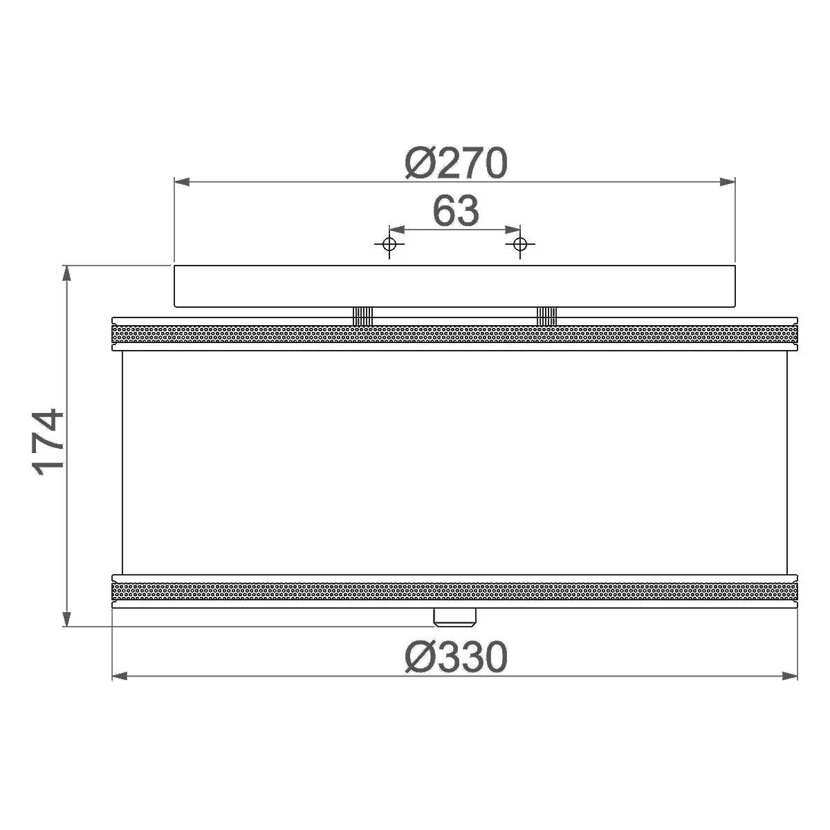 Pave 2 Light Flush - Polished Nickel E27 - Image 5