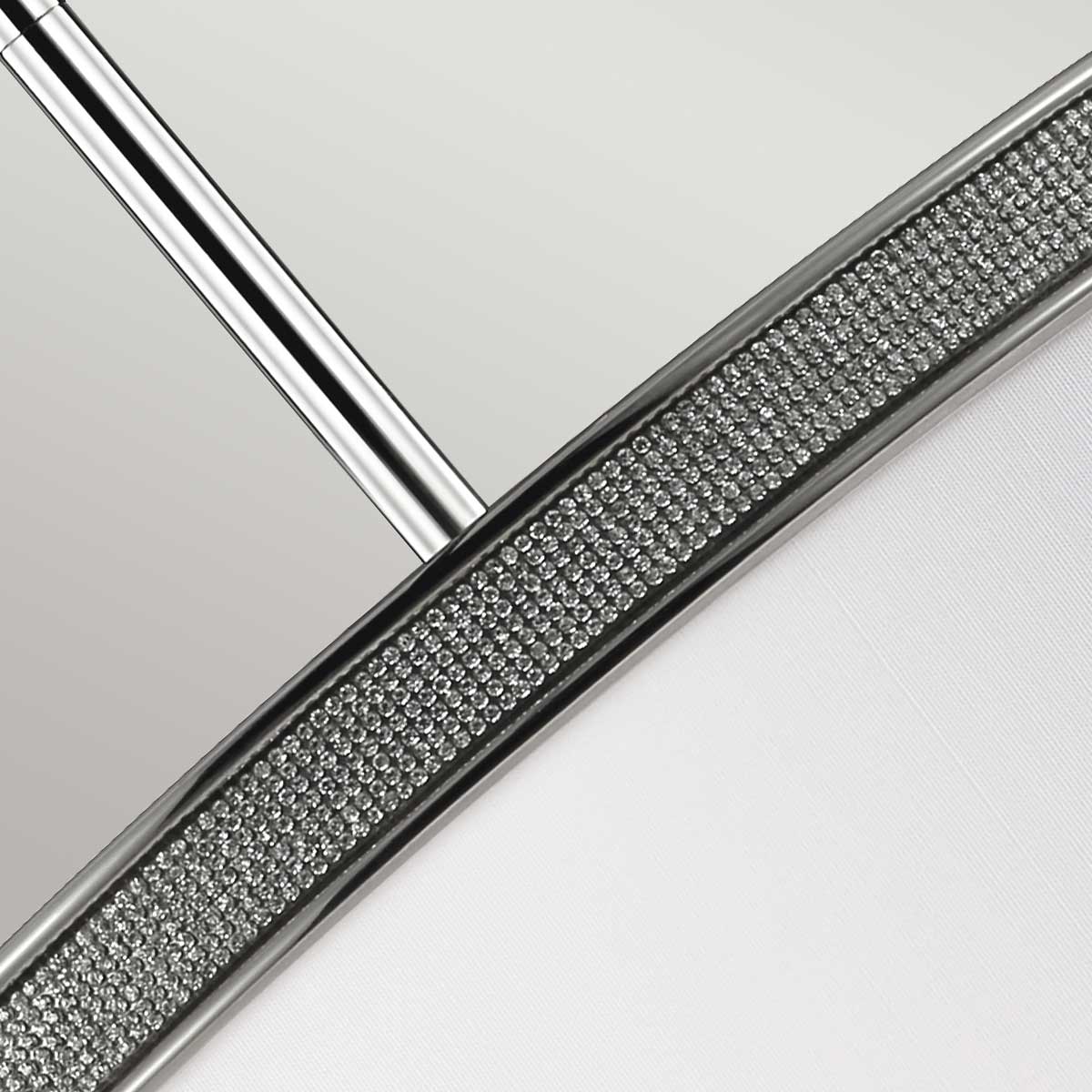 Pave 3 Light Pendant - Polished Nickel - Image 3