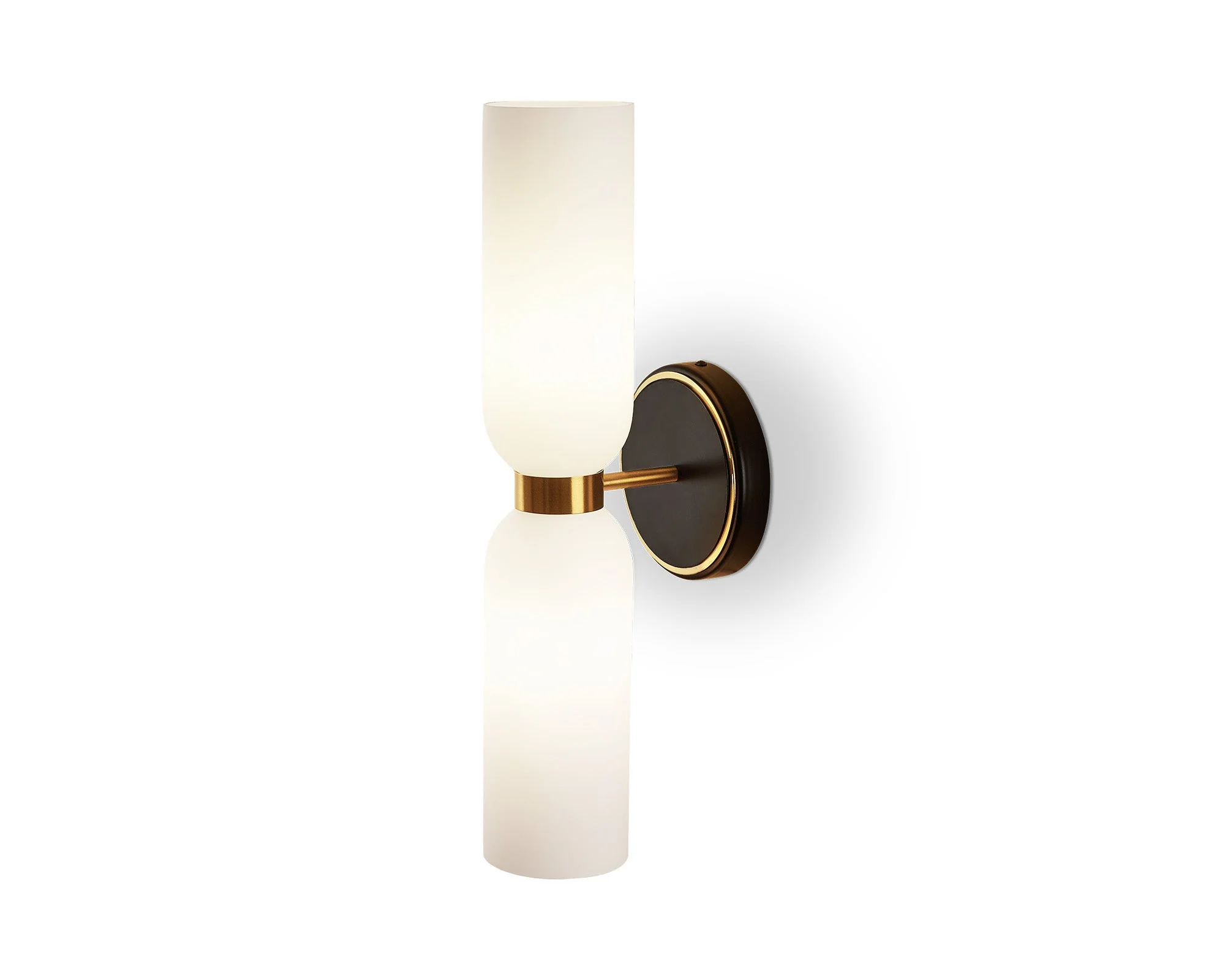 Pawson Wall Light - White, Black &amp; Brass G9 - Image 2