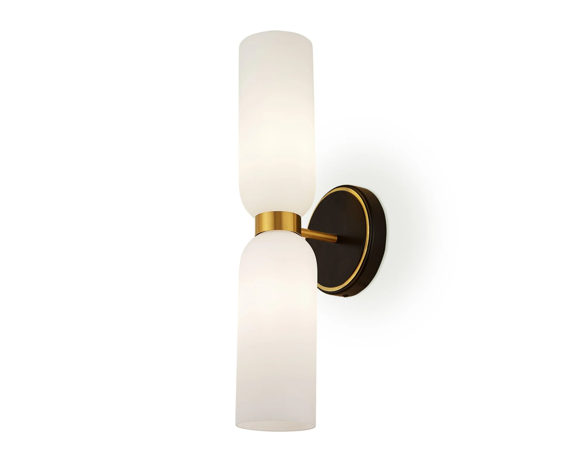 Pawson Wall Light - White, Black &amp; Brass G9 - Image 4