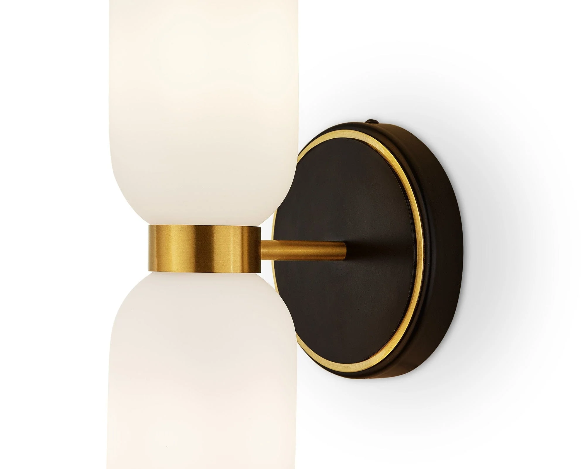 Pawson Wall Light - White, Black &amp; Brass G9 - Image 5