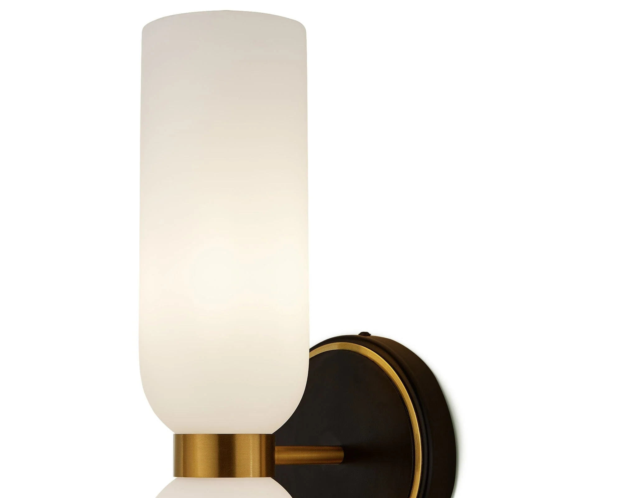 Pawson Wall Light - White, Black &amp; Brass G9 - Image 6