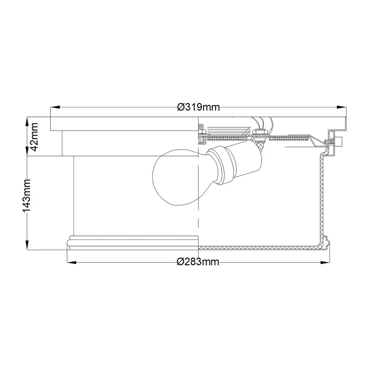 Payne 2Lt Flush Ceiling Light IP44 – Polished Chrome - Image 5