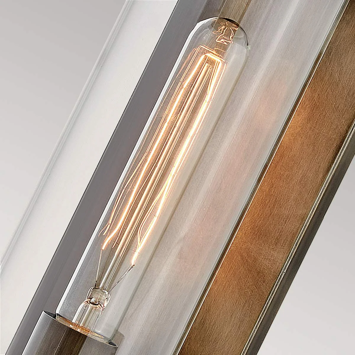 Pearson 1 Light Medium Wall Lantern - Burnished Bronze/Textured Black E27 IP44 - Image 4