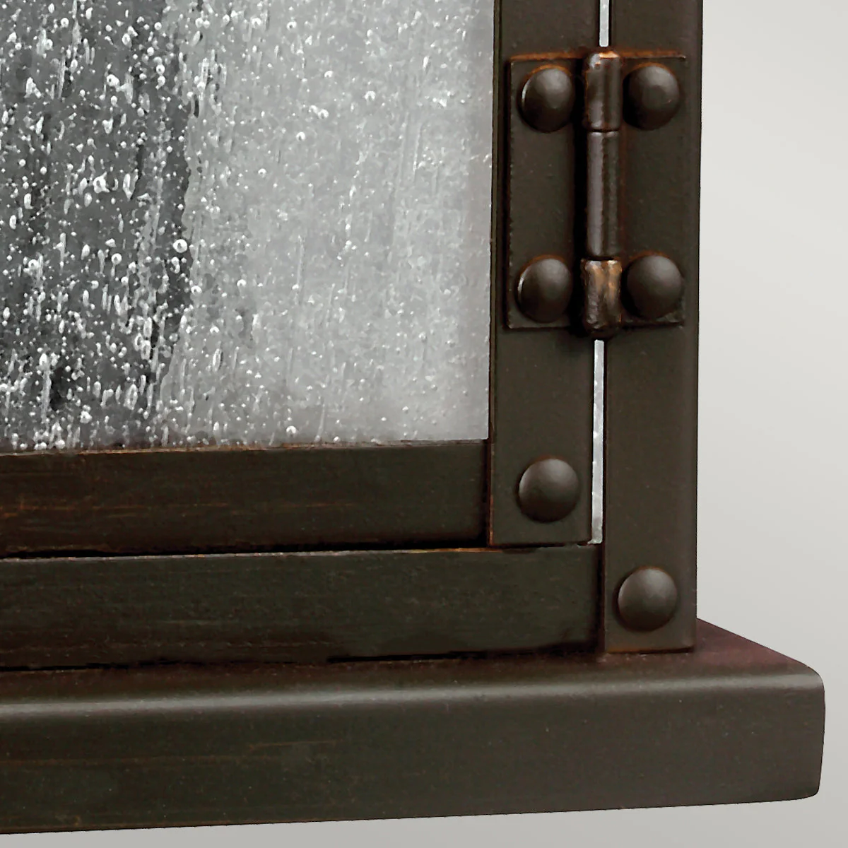 Pediment 2Lt  Wall Lantern - Dark Aged Copper Finish - Image 4