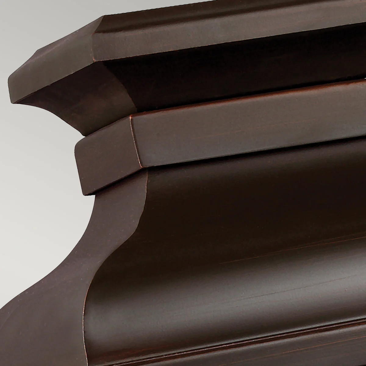 Pediment 2Lt  Wall Lantern - Dark Aged Copper Finish - Image 5