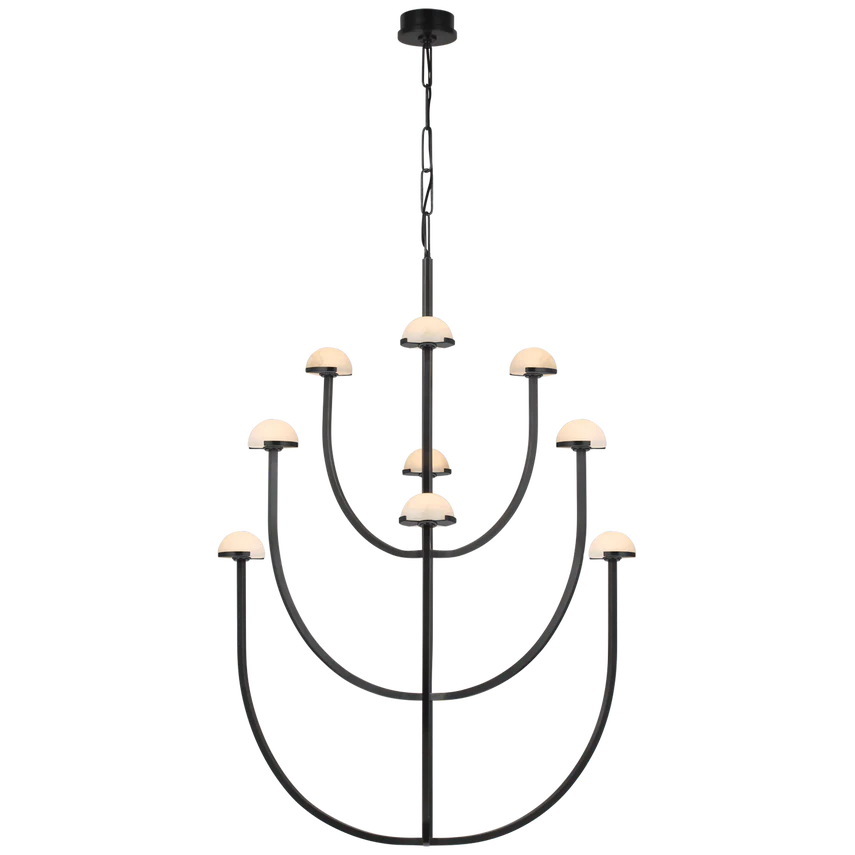 Pedra Large Two-Tier Chandelier- Various Finishes & Sizes - Image 4