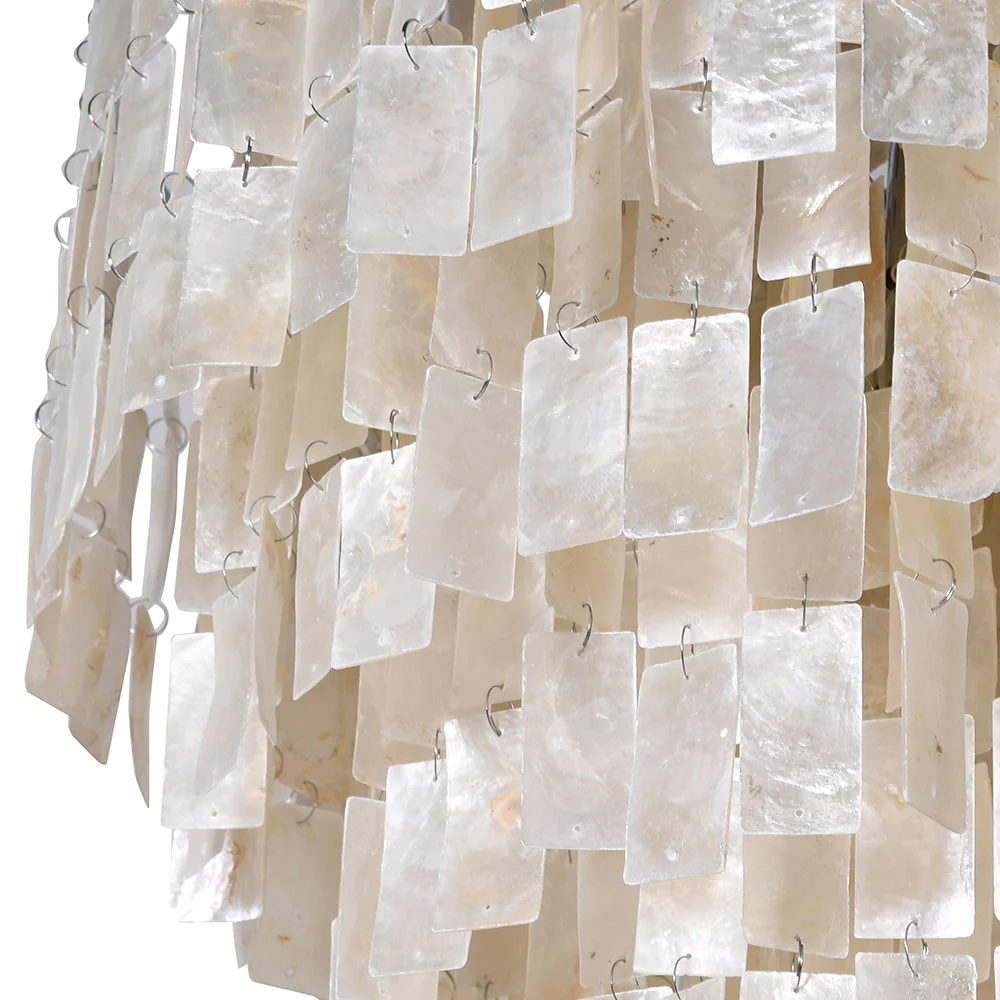 Peebles Hand Made Layered Shell Chandelier - Image 2
