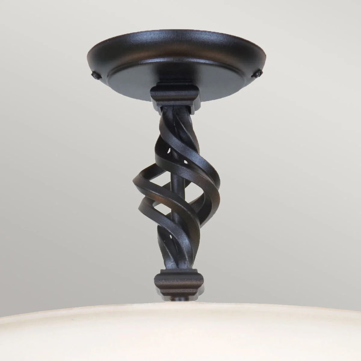 Pembroke 3 Light Semi-Flush - Black/ Black & Gold - Image 3