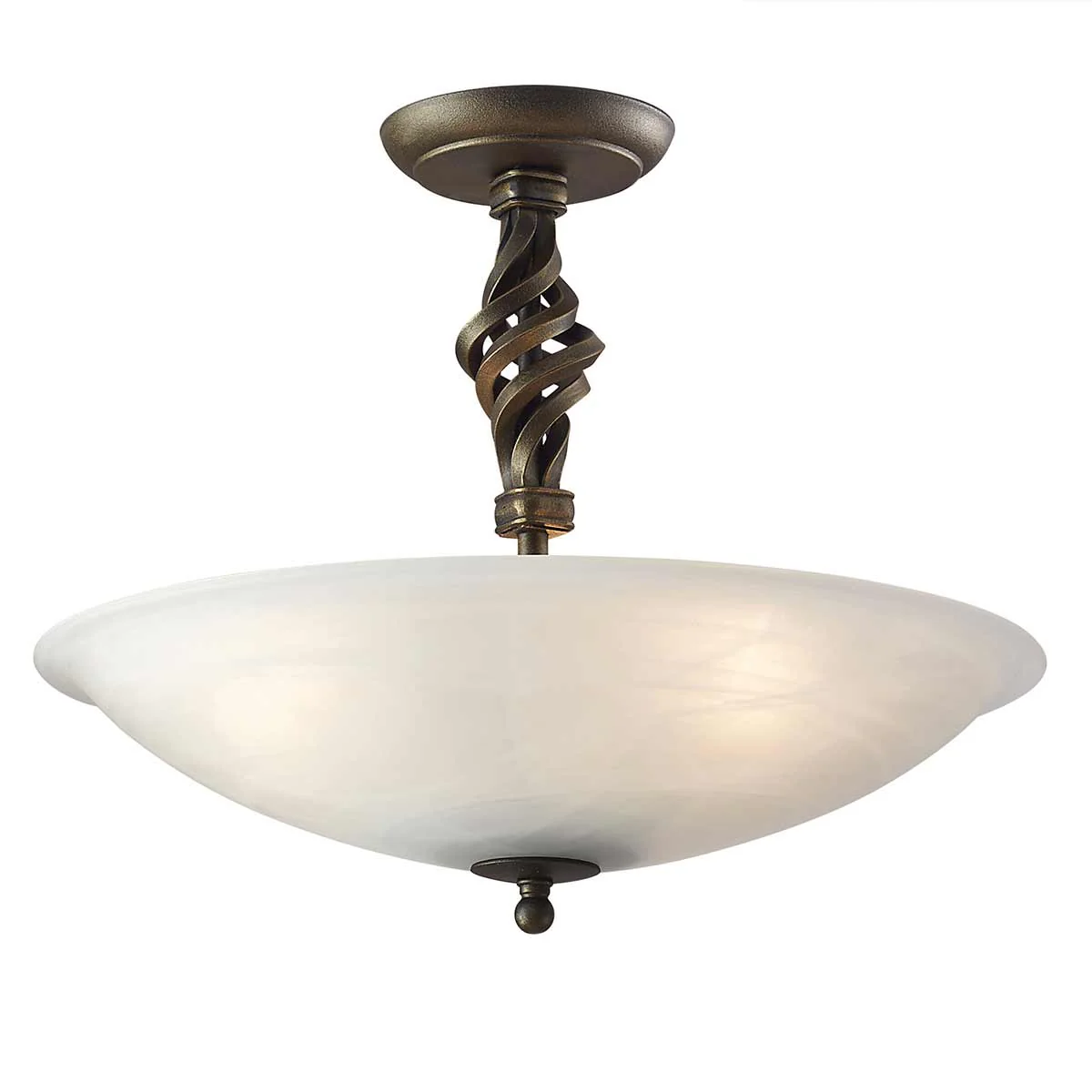 Pembroke 3 Light Semi-Flush - Black/ Black & Gold - Image 6