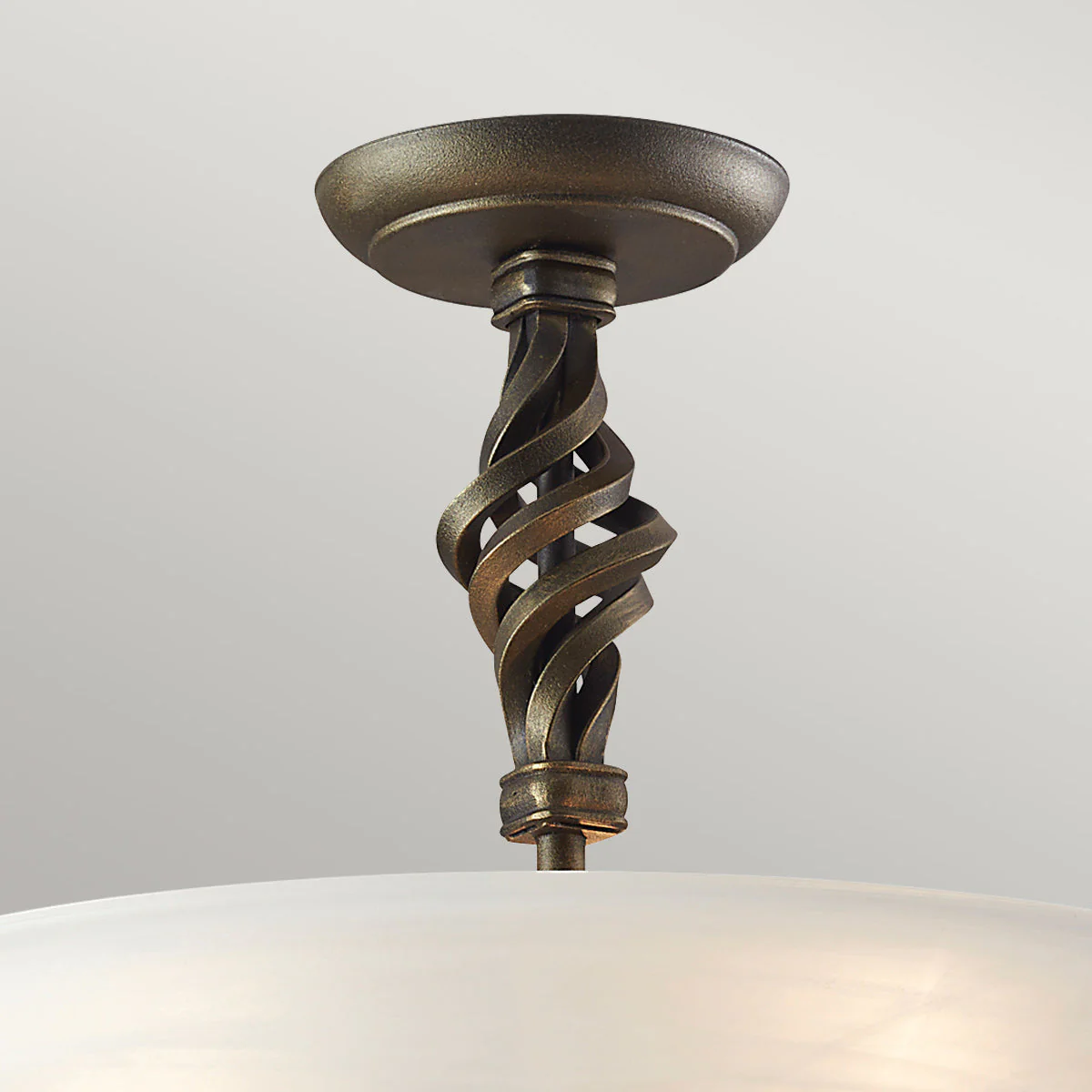 Pembroke 3 Light Semi-Flush - Black/ Black & Gold - Image 8