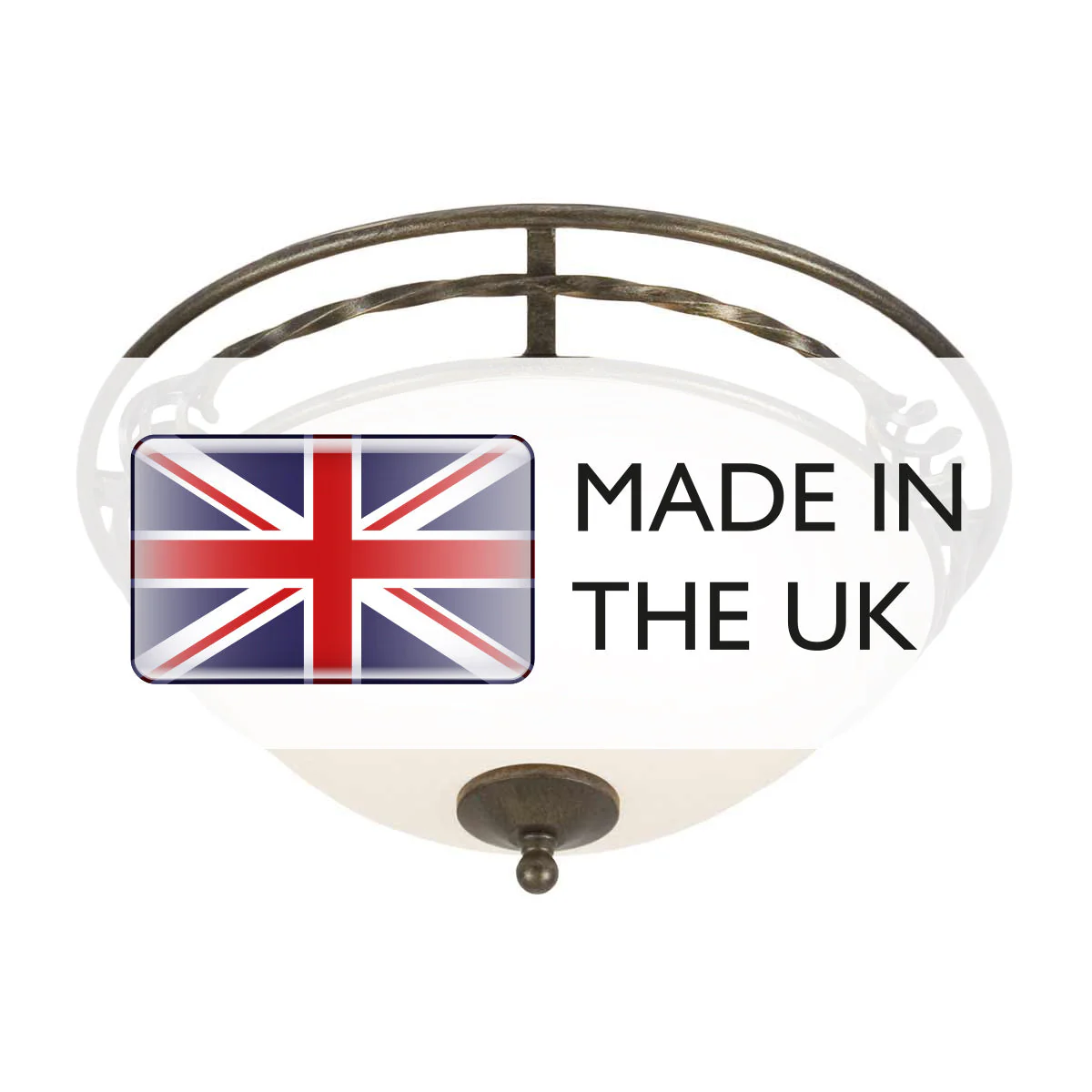 Pembroke Two Styles Flush Light - Black/Black & Gold - Image 17